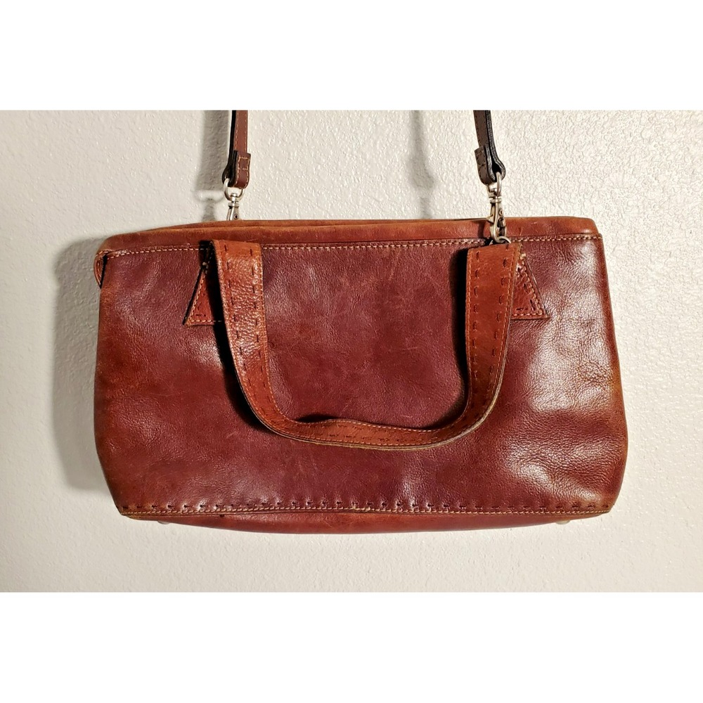 Fossil Brown Leather Purse Shoulder Bag - Picture 2 of 6